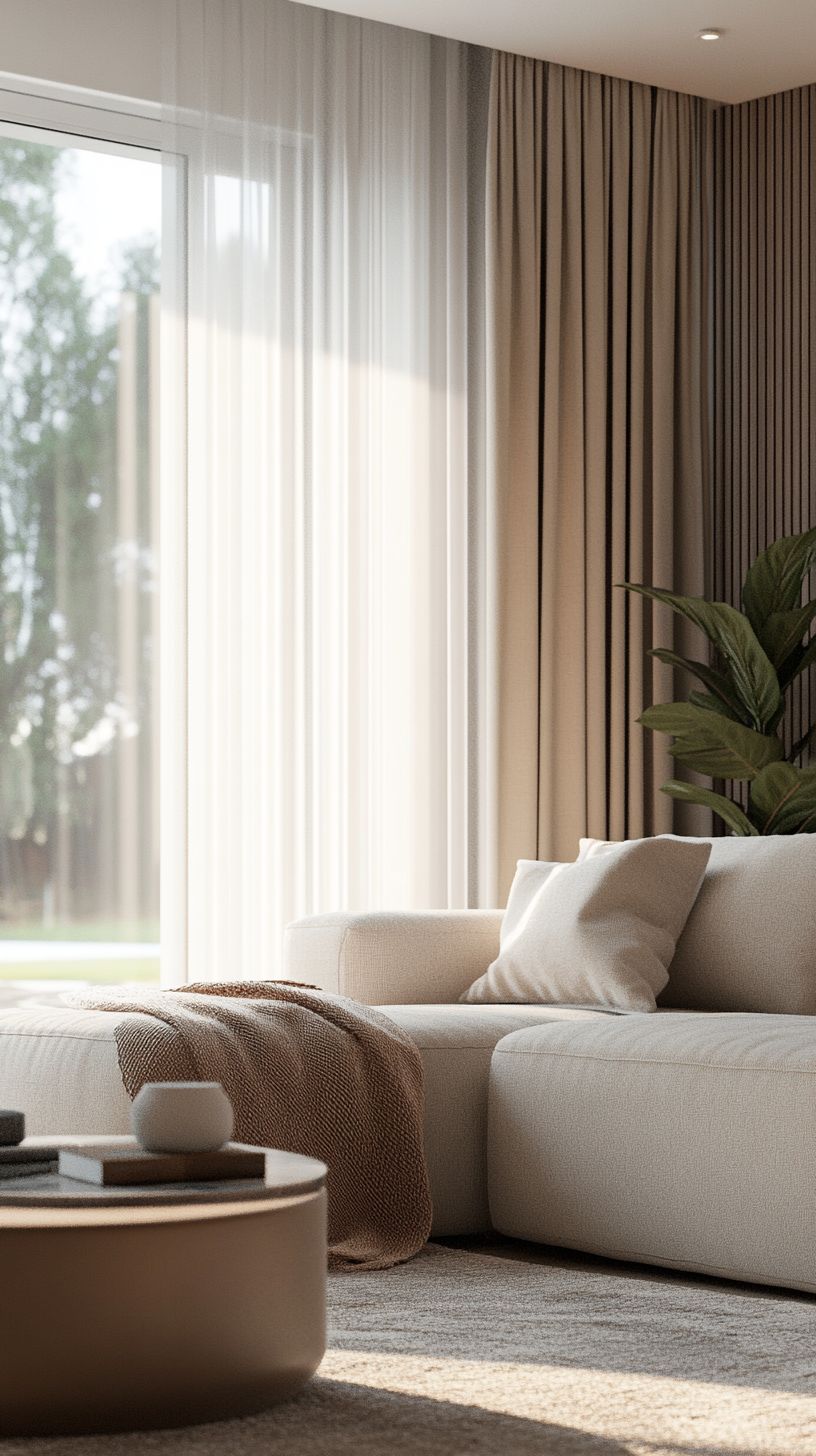 Cortinas para el family room